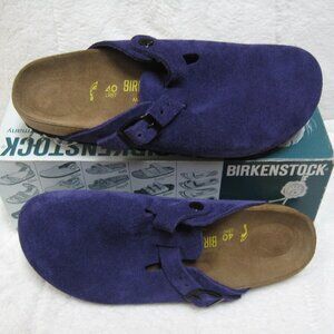 Birkenstock BOSTON Purple Suede 40 N US W 9 M 7